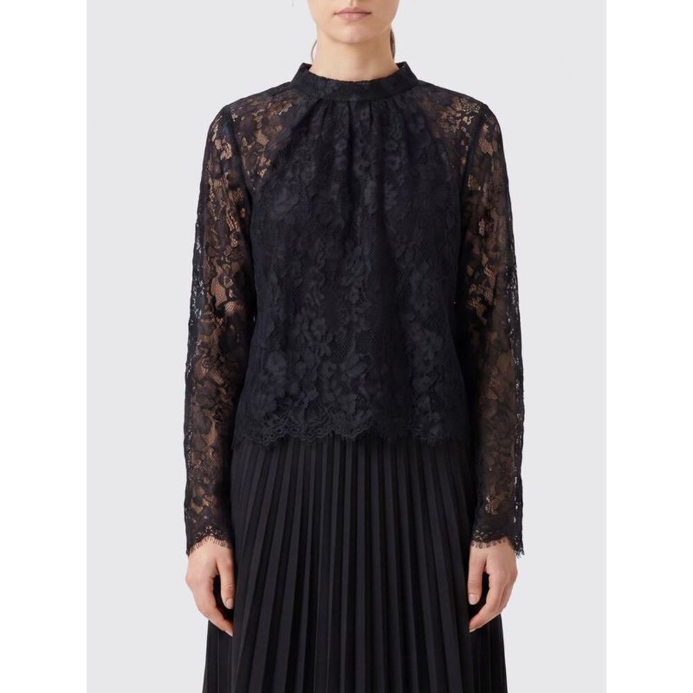 Self-Portrait Top Woman Black